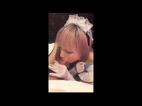 ❤️ Japanese Idol [mayuka], French maid costume, part 1, blowjob and jerk off with lotion ❤❌ Sluts at us ❤