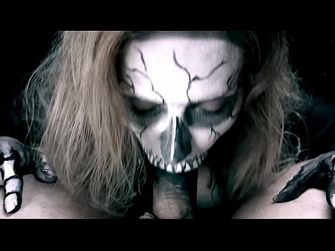❤️ Demon girl sucking cock with her black mouth and swallowing cum. ❤❌ Sluts at us ❤