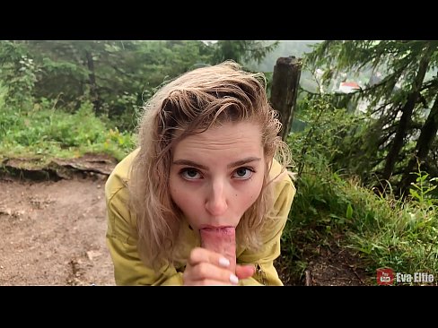 ❤️ Girl swallows cum after a public blowjob - Eva Elfi ❤❌ Sluts at us ❤